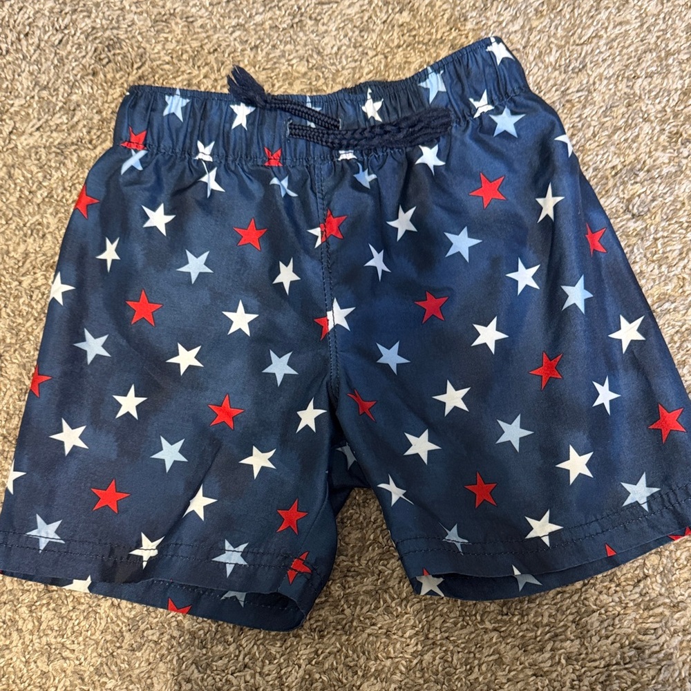 Old Navy Navy Blue Star Swim Shorts